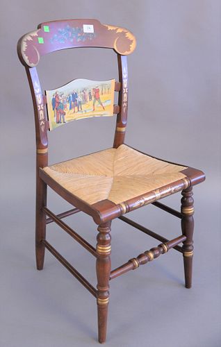 HITCHCOCK SIDE CHAIR WITH GOLFING 37b2fc