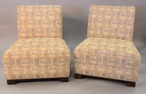 PAIR OF CRATE AND BARREL ARMLESS 37b367