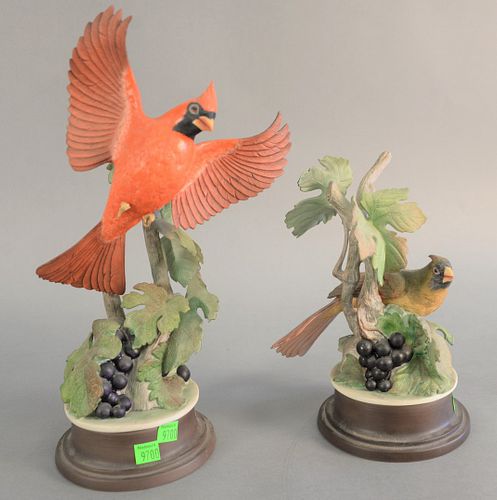 TWO BOEHM PORCELAIN SCULPTURES,