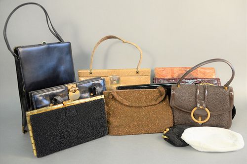 GROUP OF TWELVE VINTAGE PURSES TO INCLUDE