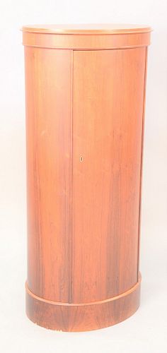 MODERN ROSEWOOD TALL CABINET, ONE