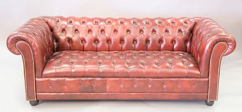 CHESTERFIELD LEATHER UPHOLSTERED