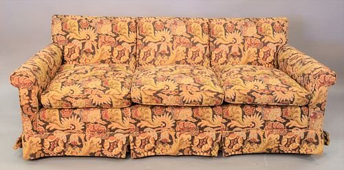 CUSTOM UPHOLSTERED SOFA WITH TAPESTRY