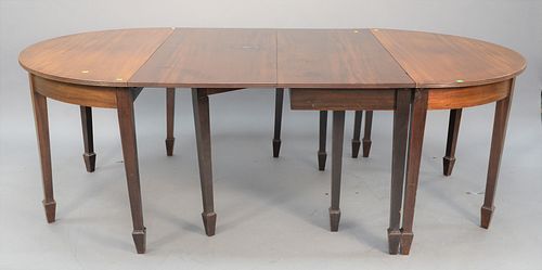 CUSTOM MAHOGANY THREE-PART DINING