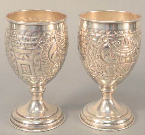 SET OF SIX CONTINENTAL SILVER STEMS 37b47c