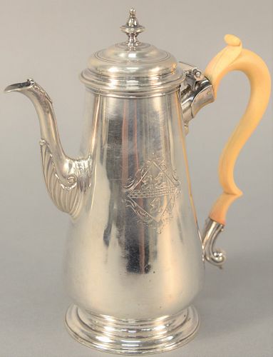 ENGLISH SILVER TEAPOT WITH COAT 37b47a