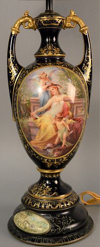 ROYAL VIENNA FRENCH PORCELAIN URN 37b491