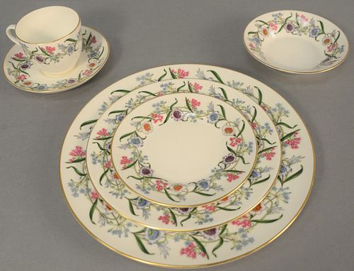 SIXTY-SEVEN PIECE ROYAL WORCESTER FLEURETTE