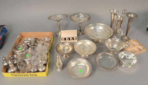 THREE TRAY LOTS OF STERLING SILVER 37b4c6