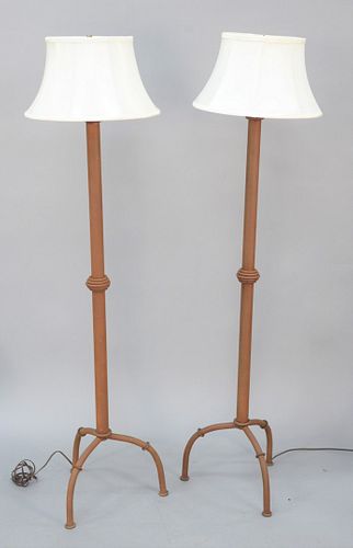 PAIR OF CONTEMPORARY FLOOR LAMPS,