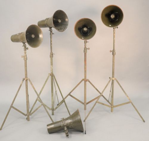 FIVE WWII ERA LOUDSPEAKERS FOUR 37b517