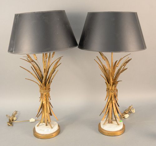 PAIR OF BRASS MID CENTURY MODERN 37b552