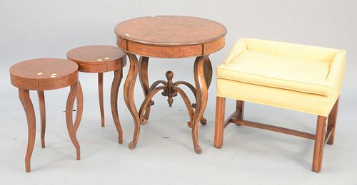 FOUR-PIECE LOT TO INCLUDE PAIR