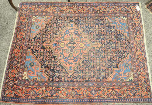 FOUR ORIENTAL THROW RUGS, 3' 6"