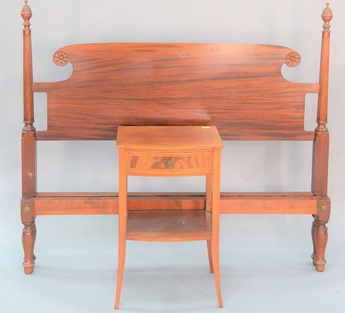 TWO-PIECE LOT MARGOLIS MAHOGANY