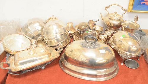 SILVER PLATED LOT WITH REVOLVING