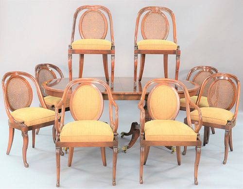 NINE PIECE MAHOGANY DINING ROOM SET