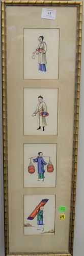 SET OF 10 CHINESE FIGURAL PAINTINGS 37b5f0