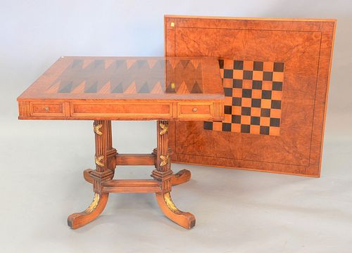 CONTEMPORARY GAME TABLE SET ON