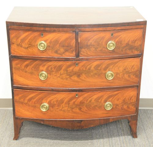 GEORGE IV MAHOGANY CHEST 2 OVER 37b65c