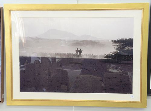 CHROMOLITHOGRAPH LANDSCAPE WITH