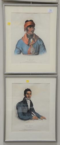 SIX FRAMED, COLORED INDIAN ENGRAVINGS