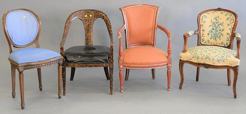GROUP OF 4 CHAIRS INCLUDING LOUIS 37b6ca