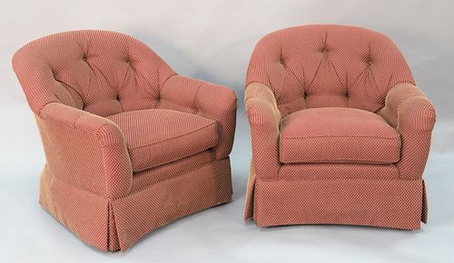 PAIR ETHAN ALLEN UPHOLSTERED CHAIRS  37b723