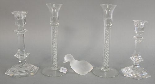 FIVE PIECE CRYSTAL GROUP TO INCLUDE 37b72c