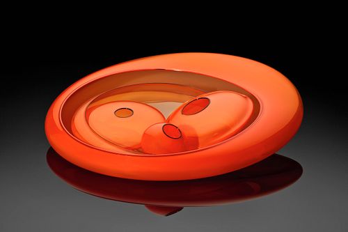 DALE CHIHULY - DEEPEST ORANGE BASKET