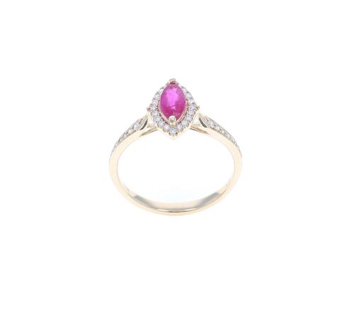 MARQUISE RUBY DIAMOND 14K YELLOW 37b7cf