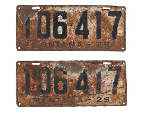 MONTANA PRISON MADE LICENSE PLATE 37b8d6