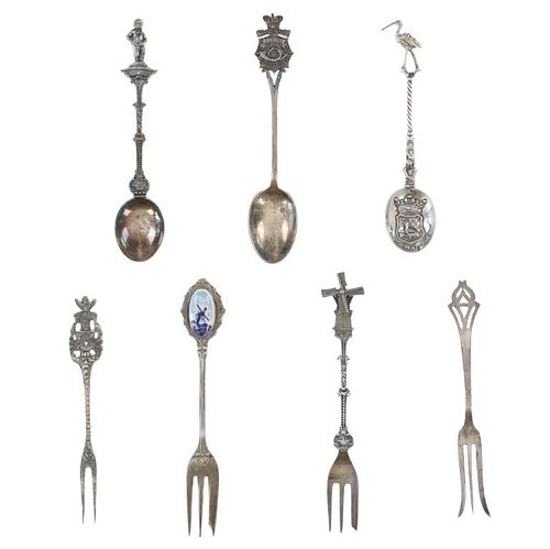 19TH-20TH C. EUROPEAN STERLING FORKS