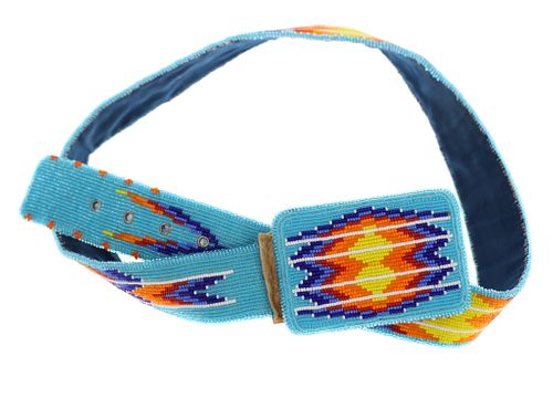 MONTANA CROW FULLY BEADED BUCKLE 37b930