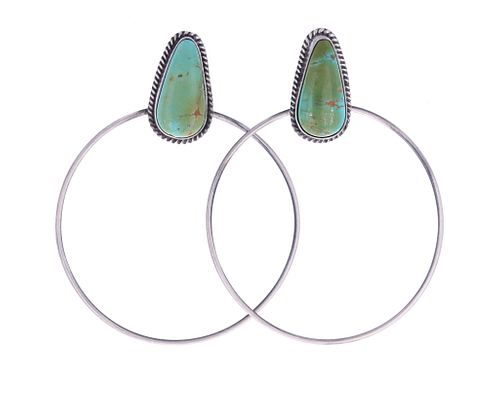 NAVAJO LOUISE KEE SILVER TURQUOISE 37b98e