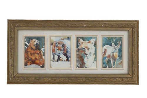 ORIGINAL CONTEMPORARY WATERCOLOURS FRAMEDOffered