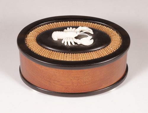 NAP PLANK OVAL BASKET WEAVE BOX