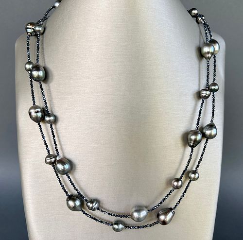 TAHITIAN SOUTH SEA PEARL AND SPINEL 37babf