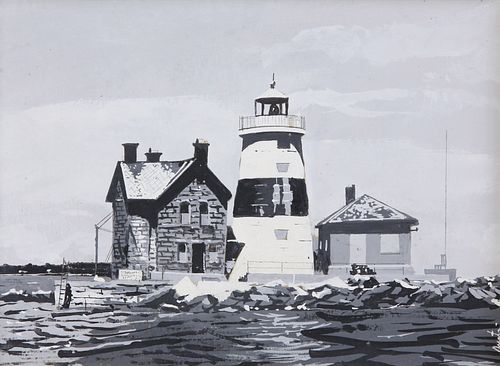 JOHN AUSTIN BLACK AND WHITE TEMPERA