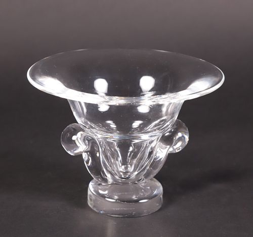 SIGNED STEUBEN CLEAR CRYSTAL FLUTED 37baf1