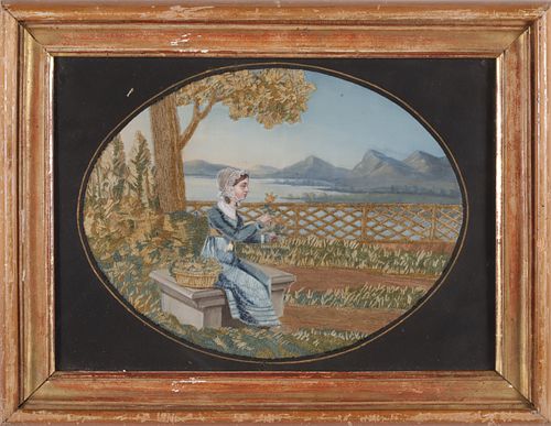 19TH CENTURY FRENCH WATERCOLOR 37bb24