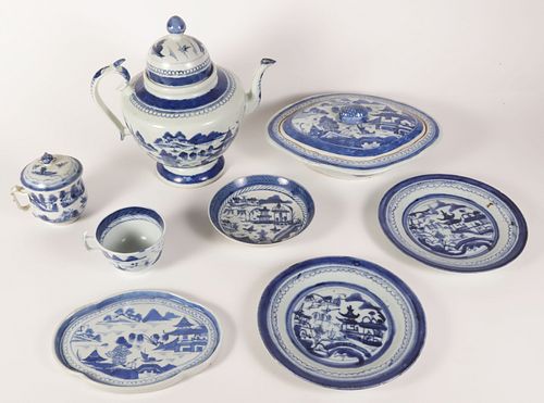 COLLECTION OF EIGHT CANTON WARE  37bb74