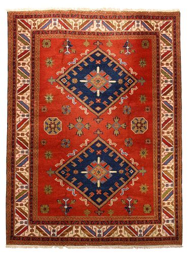 PERSIAN RUG20th century, two blue