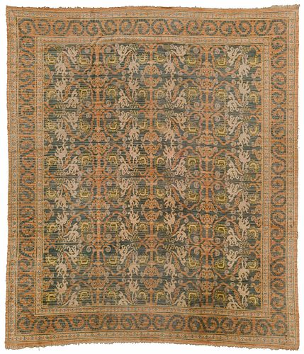 OUSHAK CARPET20th century, green