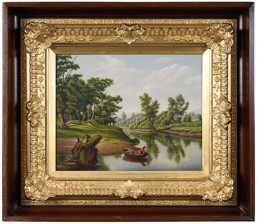 LEVI WELLS PRENTICE American 1851 1935 Boating 37bc5b