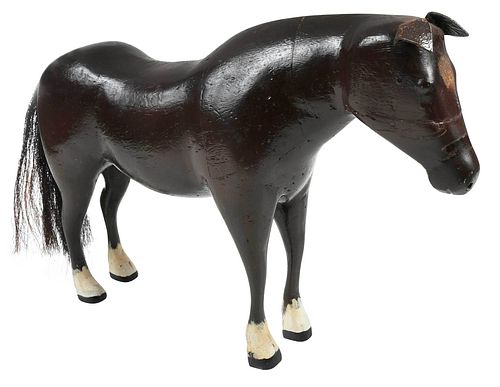 CARVED AND PAINTED HORSE FIGURE 37bcb2