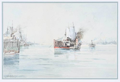 WILLIAM SONNTAG JR American 1869 1898 Harbor 37bcbb