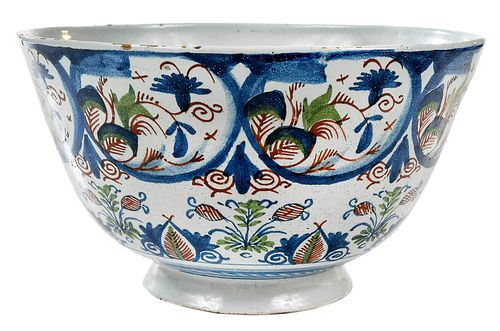 LONDON DELFTWARE POLYCHROME PUNCH 37bcdf