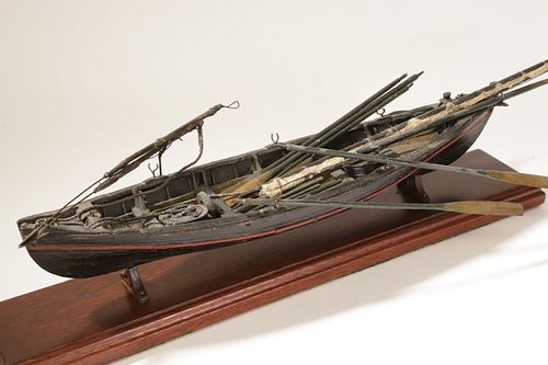 WOODEN MODEL OF A WHALEBOAT 20TH