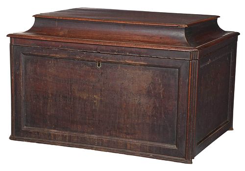 GEORGE III PANELED MAHOGANY FITTED